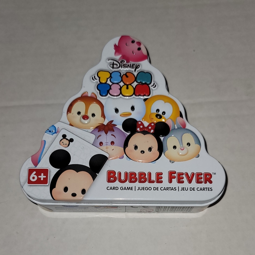 Disney Tsum Tsum Bubble Fever Card Game with Tin